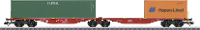 MÃ¤rklin 47801 H0 dubbele containerwagon van de DB AG