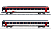 Märklin 42154 H0 2 delige set personenrijtuigen EW IV van de SBB