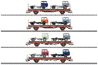 Märklin 46406 H0 4 delige set rongenwagens KS 3300/KS 3301 van de DR