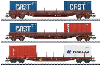 Märklin 47119 H0 3 delige set goederenwagens van de NMBS/SNCB