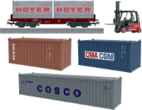 Mã¤rklin Start Up 78452 H0 Uitbreidingsset Containerlogistiek