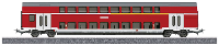 Märklin Start up 40400 H0 dubbeldeksrijtuig regionale Express DABz 756 van de DB AG 1e/2e klas