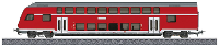 Märklin Start up 40402 H0 dubbeldeks stuurstandrijtuig regionale Express DBbzf 761 van de DB AG Stuurstandrijtuig 2e klas