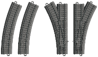 Märklin World 23401 H0 My World   kunststof rails wisselset
