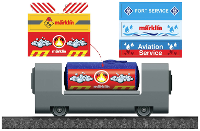 Märklin World 44142 H0 My World   ketelwagen met stickers