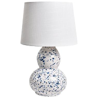 MACAL   Tafellamp   Wit/Blauw   Keramiek
