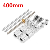 Machifit 15pcs 400mm Cnc Parts Optical Axis Guide Bearing Housings Aluminum Rail Shaft Support Screws Set
