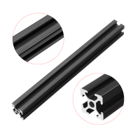 Machifit 200mm Length Black Anodized 2020 T Slot Aluminum Profiles Extrusion Frame For CNC