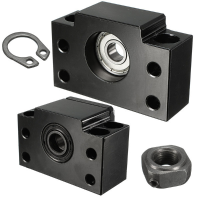 Machifit 2pcs Bk10 Bf10 Ball Screw End Supports Bearing Blocks For Ball Screw Sfu1204 Cnc Machine