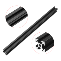 Machifit 300mm Length Black Anodized 2020 T Slot Aluminum Profiles Extrusion Frame For Cnc