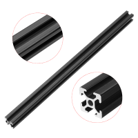 Machifit 350mm Length Black Anodized 2020 T Slot Aluminum Profiles Extrusion Frame For CNC