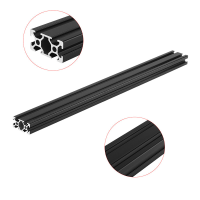Machifit 450mm Length Black Anodized 2040 T Slot Aluminum Profiles Extrusion Frame For CNC