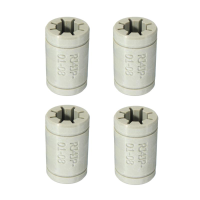 Machifit 4pcs Grey Lm8uu Solid Polymer Linear Bearing For Cnc Tool
