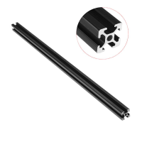 Machifit 600mm Length Black Anodized 2020 T Slot Aluminum Profiles Extrusion Frame For CNC