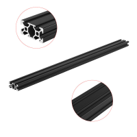 Machifit 600mm Length Black Anodized 2040 T Slot Aluminum Profiles Extrusion Frame For CNC