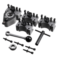 Machifit Aa Eb Draaibank Snelspansysteem Post Houder Set WM210V&WM180V&0618 12x12mm Gereedschap Rust voor Swing Over Bed
