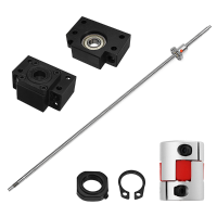 Machifit Sfu1204 700mm Ball Screw With Bk10 Bf10 End Support And 6.35X10mm Coupler Cnc Tool