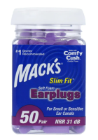 Macks Soft Foam Earplugs SafeSound Slim Fit