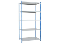 Magazijnstelling Basismodule (b X H X D) 970 X 2000 X 410 Mm Staal Poedercoating Hemelsblauw Metaal Zc21405ndtb