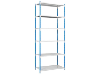Magazijnstelling Basismodule (b X H X D) 970 X 2500 X 410 Mm Staal Poedercoating Hemelsblauw Metaal Zc251406ndtb