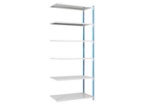 Magazijnstelling Uitbreidingsmodule (b X H X D) 1230 X 2500 X 500 Mm Staal Poedercoating Hemelsblauw Metaal Zc252506nstb