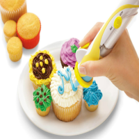 Magic Cupcake Cookie Pastry Decorating Supplies Frosting Deco Pen Set