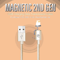 Magnetic 2nd Gen Champagne Nylon Usb Charging Data Transmission Cable For Iphone 5 5s 6 6s Plus Ipad