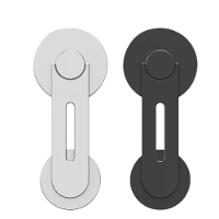 Magnetische autotelefoonhouder met metalen uitbreidingsbeugel voor zijmontage van laptopscherm
