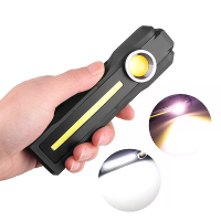 Magnetische COB Werklamp met UV / Gele Hulplamp,USB oplaadbare Draagbare LED zaklamp met 4 Verlichtingsmodi Noodhandlamp