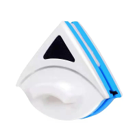 Magnetische Raamreiniger Borstel Dubbelzijdig Glasreinigingshulpmiddel Sterke Magneet Veiligheidstouw Rood Blauw ABS PP