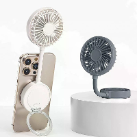 Magnetische zuigventilator USB oplaadbaar 900mAh opvouwbare mini ventilator 3 snelheid verstelbaar stille koeling draagb