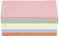 Magnetoplan 111151510 Presentatiekaart Roze, Groen, Geel, Wit, Blauw, Oranje Rechthoekig 200 mm x 100 mm 500 stuk(s)