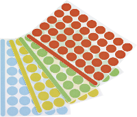 Magnetoplan 1111526 Etiketten voor markeringspunten Ø 19 mm Blauw, Groen, Rood, Geel 1200 stuk(s)