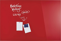 Magnetoplan 13408006 Glazen magneetbord (b x h) 1500 mm x 1000 mm Rood