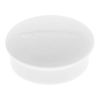 Magnetoplan Magneet Discofix Mini (Ø x h) 19 mm x 7 mm Rond Wit 10 stuk(s) 1664600