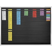 Magnetoplan Planbord 1245003 Zwart Hard PVC 1 stuk(s)