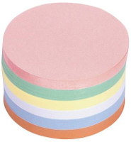Magnetoplan 111151710 Presentatiekaart Roze, Groen, Geel, Wit, Blauw, Oranje rond 140 mm 500 stuks/pak 1 pack