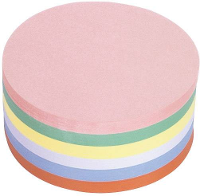 Magnetoplan 111151810 Presentatiekaart Roze, Groen, Geel, Wit, Blauw, Oranje rond 190 mm 500 stuks/pak 1 pack