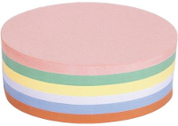 Magnetoplan 111151910 Presentatiekaart Roze, Groen, Geel, Wit, Blauw, Oranje ovaal 190 mm x 110 mm 500 stuks/pak 1 pack