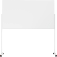 Magnetoplan Whiteboard VarioPin (b x h) 100 cm x 180 cm Wit, Grijs Gelakt, Glad Aan beide zijden te gebruiken, Horizontaal  of verticaalformaat