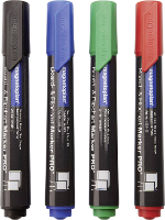 Magnetoplan Pro+ 12281 Whiteboardmarkerset Zwart, Blauw, Rood, Groen 4 stuk(s)