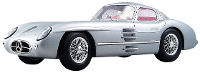 Maisto Mercedes 300SLR Uhlenhaut Coupe 1955, Silber 1:18 Auto