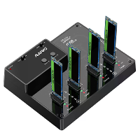 MAIWO 4 Bay M.2 NVME SSD Kloner Duplicator USB3.1 Gen2 10Gbps 4 Bay Offline Kopieertool voor Toolvrije Dockingstation On