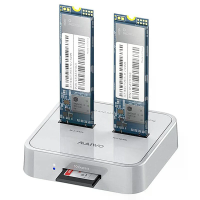 MAIWO K3016SD dubbele sleuf SSD dockingstation M.2 NVMe/SATA dubbel protocol USB 3.1 Gen 2 10 Gbps hoge snelheid externe