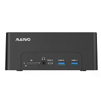 MAIWO K3082P 12 in 1 Hard Drive Docking Station SATA naar USB 3.1 Gen2 Dual Bay Offline Clone Adapter met RJ45 SD/TF voo
