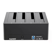 MAIWO K3084U3S 4 Bay Hard Drive Docking Station SATA naar USB3.0 HDD Docking voor 2.5/3.5 Inch HDD/SSD Station Externe S