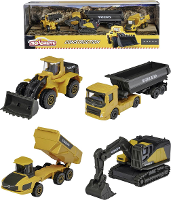 Majorette Volvo Construction 4 Pieces giftpack Kant en klaar model Bouwvoertuig (model)
