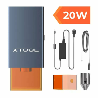 XTool D1 20W diodelasermodule 8 mm donker acryl snijdt in één keer