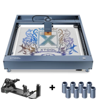 XTool D1 Pro 20W Laser Graveur Met Raisers en RA1 Rotary Roller Hogere Nauwkeurigheid Diode DIY Lasergravure Snijmachine