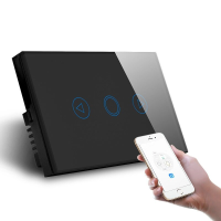 MAKEGOOD 110 240V 2,4 GHz wifi schakelaar Touch LED dimmerschakelaar met LED indicator